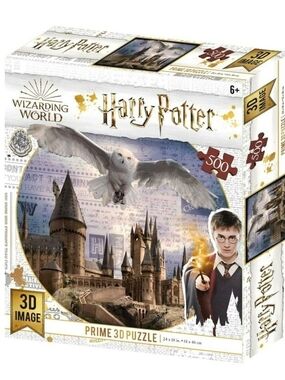 Warner Bros. Harry Potter 3D Puzzle - White Owl, Gold Accents, Blue Sky